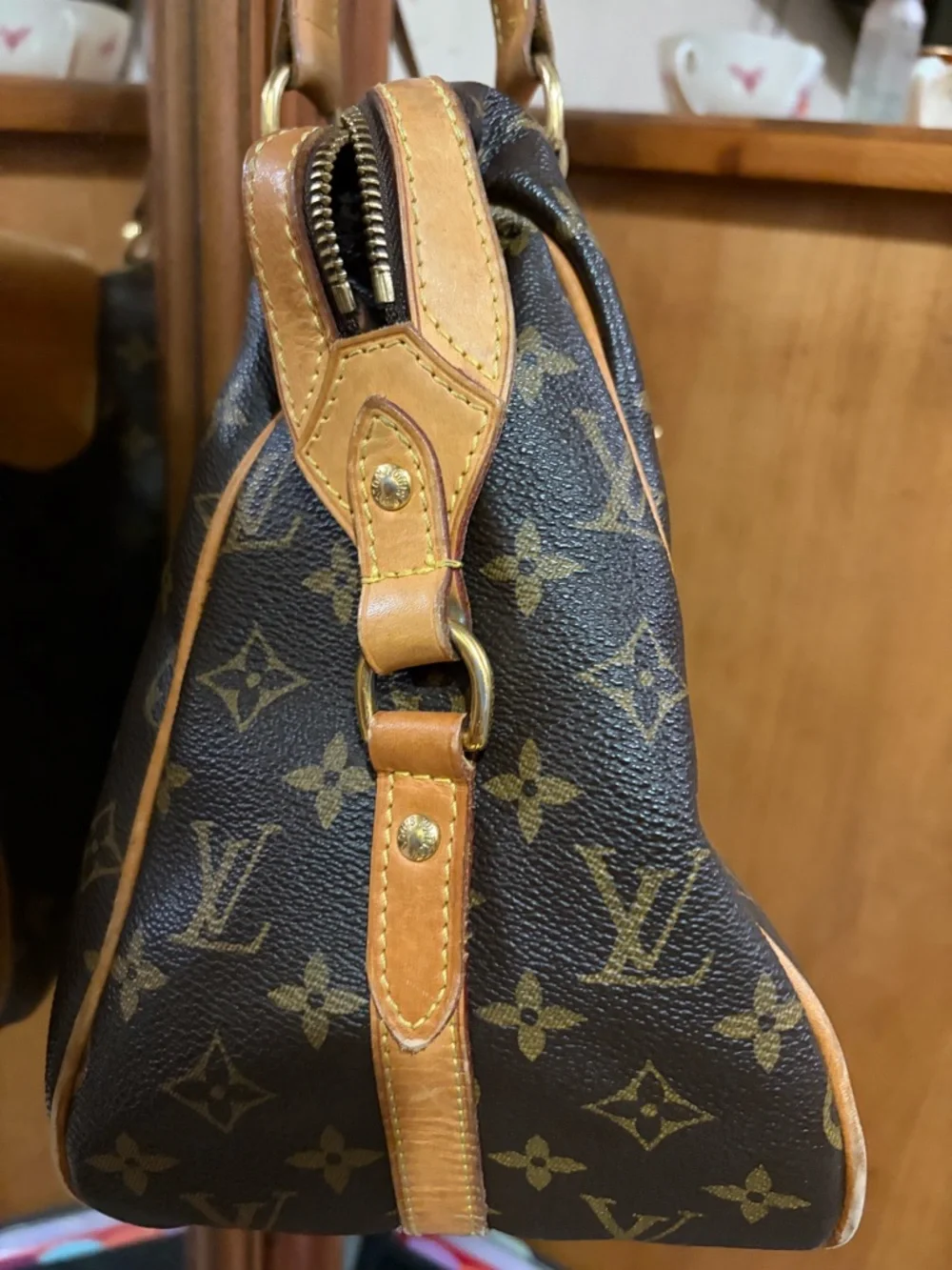 Authentic Louis Vuitton Classic Brown Monogram Stresa Women's Shoulder Bag AS IS - Picture 2 of 15